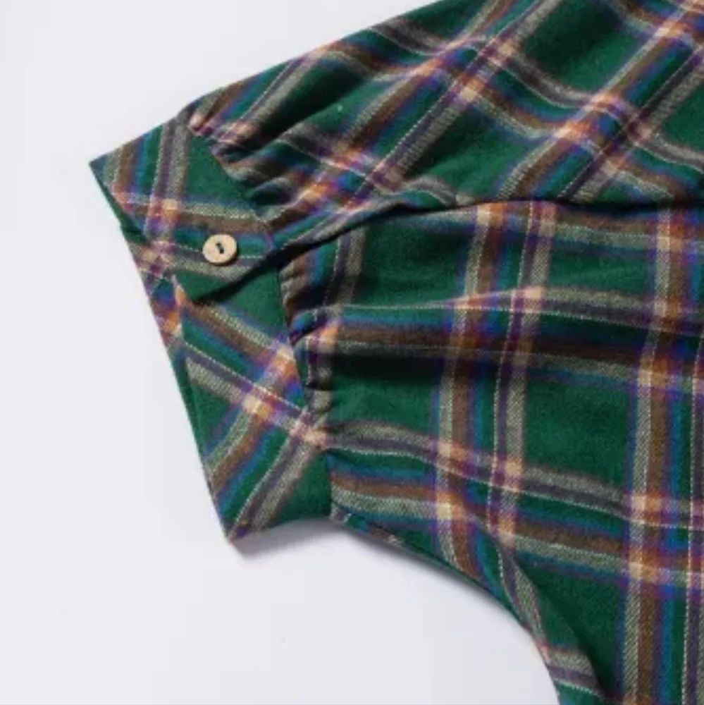 New Oversized plaid tunic shirt - Picture 7 of 17